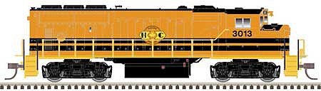 Atlas Model Railroad 40004895 N Scale GMDD GP40-2W - LokSound and DCC - Master(R) Gold -- Huron Central 3013 (orange, black, yellow)