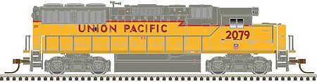 Atlas Model Railroad 40004904 N Scale EMD GP60 - Standard DC - Master(TM) Silver -- Union Pacific 2069 (yellow, red, gray)