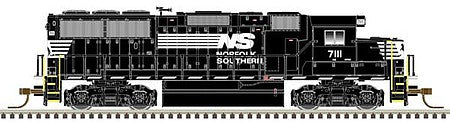 Atlas Model Railroad 40004906 N Scale EMD GP60 - Standard DC - Master(TM) Silver -- Norfolk Southern 7111 (black, white)