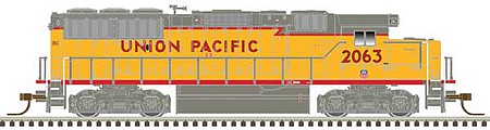 Atlas Model Railroad 40004923 N Scale EMD GP60 - LokSound and DCC - Master(TM) Gold -- Union Pacific 2063 (yellow, red, gray, red sill stripe)