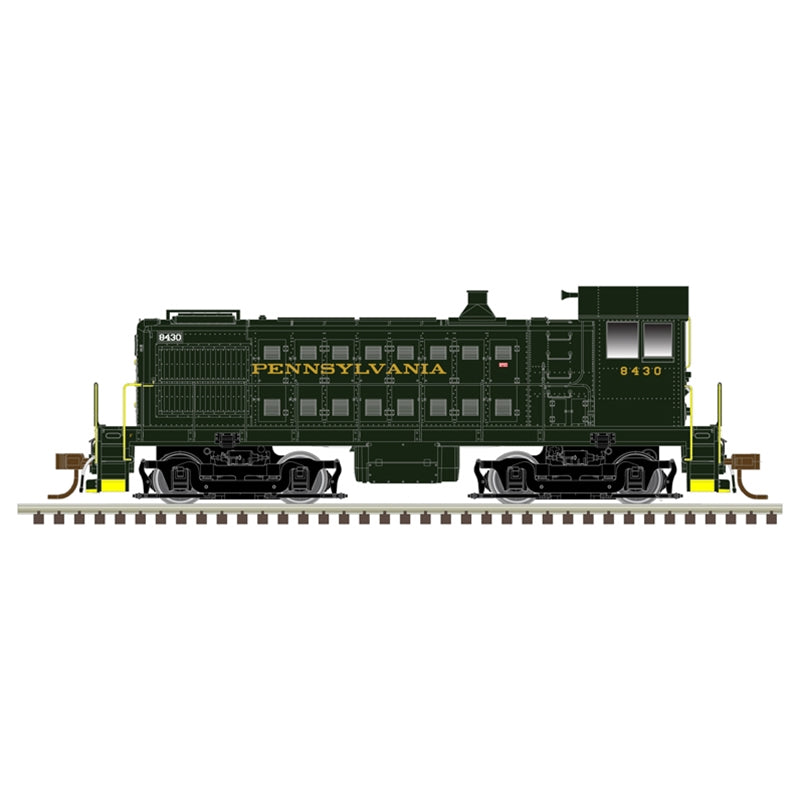 Atlas Model Railroad 40005003 N Scale Alco S4 - Standard DC - Master(R) Silver -- Pennsylvania Railroad 8430 (dark green, yellow)