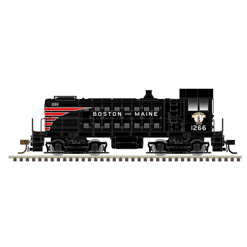 Atlas Model Railroad 40005010 N Scale Alco S4 - Standard DC - Master(R) Silver -- Boston & Maine 1271 (black, red, white)