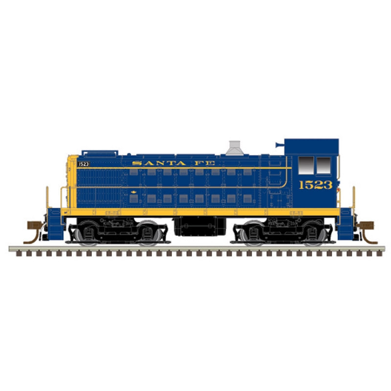 Atlas Model Railroad 40005021 N Scale Alco S4 - LokSound and DCC - Master(R) Gold -- Santa Fe 1522 (blue, yellow)