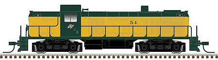 Atlas Model Railroad 40005027 N Scale Alco RS2 - Standard DC - Master(R) Silver -- Chicago & North Western 54 (green, yellow)