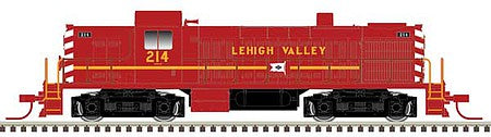 Atlas Model Railroad 40005030 N Scale Alco RS2 - Standard DC - Master(R) Silver -- Lehigh Valley 214 (red, yellow, black)