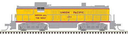 Atlas Model Railroad 40005037 N Scale Alco RS2 - Standard DC - Master(R) Silver -- Union Pacific 1294 (yellow, gray, red)