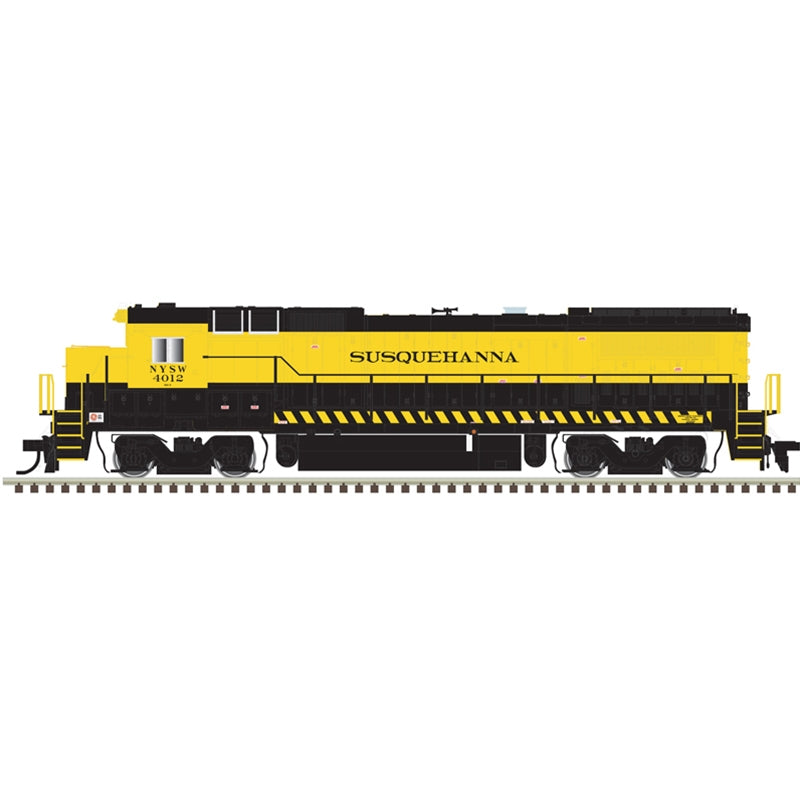 Atlas Model Railroad 40005124 N Scale GE Dash 8-40B - Standard DC - Master(R) -- New York, Susquehanna & Western 4004 (yellow, black)