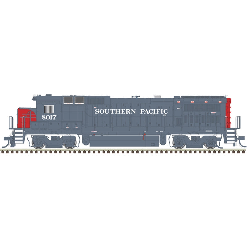 Atlas Model Railroad 40005127 N Scale GE Dash 8-40B - Standard DC - Master(R) -- Southern Pacific 8001 (gray, red)