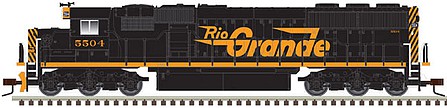 Atlas Model Railroad 40005190 N Scale EMD SD50 - Standard DC - Master Silver(TM) -- Denver & Rio Grande Western 5508 (black, orange)