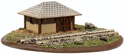 Atlas Model Railroad 4001014 N Scale Section House - Kit (Laser-Cut Wood) -- 1-1/4 x 1 x 1" 3.2 x 2.5 x 2.5cm