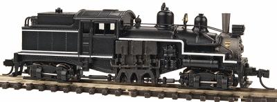 Atlas Model Railroad 41627 N Scale 2-Truck Shay - Standard DC - Master(TM) -- Painted, Unlettered (black, white stripes)