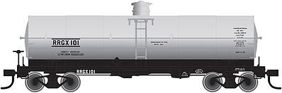 Atlas Model Railroad 50001572 N Scale 11,000-Gallon Tank Car with Platform - Ready to Run - Master(R) -- Undecorated