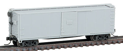 Atlas Model Railroad 50002323 N Scale USRA Steel Rebuilt Boxcar - Ready to Run - Master(R) -- Undecorated (5-5-5 End, 10-Panel, Ladder, Fishbelly Sill)