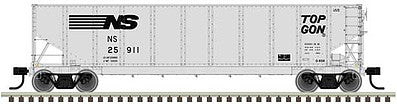 Atlas Model Railroad 50004036 N Scale 286K TopGon Coal Gondola 6-Pack - Ready to Run - Master(R) -- Norfolk Southern (9-96 Scheme, gray, black)