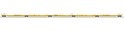 Atlas Model Railroad 50004117 N Scale Trinity 53' RAF53C 5-Unit Spine Car - Ready to Run -- TTX 555010 (yellow, black)