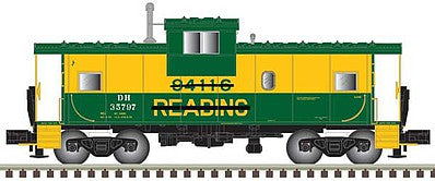 Atlas Model Railroad 50004125 N Scale Extended-Vision Caboose - Ready to Run - Master(R) -- Delaware & Hudson 35791 (Ex-Reading; green, yellow)