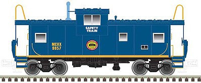 Atlas Model Railroad 50004131 N Scale Extended-Vision Caboose - Ready to Run - Master(R) -- MCVX Safety Train 9657 (blue, yellow)