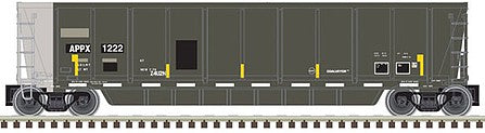 Atlas Model Railroad 50004294 N Scale Coalveyor Bathtub Gondola - Ready to Run - Master(R) -- Appalachian Railcar Services #1217 (black, gray, White-Yellow Conspicuity Mark