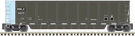 Atlas Model Railroad 50004305 N Scale Coalveyor Bathtub Gondola - Ready to Run - Master(R) -- RMG Leasing 4205 (black, blue, white Conspicuity Marks)