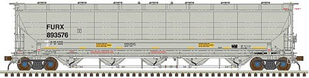 Atlas Model Railroad 50004319 N Scale Trinity 5660 PD Covered Hopper - Ready to Run -- First Union Rail 893509 (gray, yellow Conspicuity Marks)