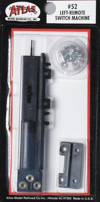 Atlas Model Railroad 52 HO Scale Remote Control Switch Machine -- Left Hand, Black Ties