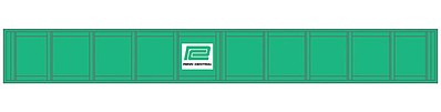 Atlas Model Railroad 70000034 HO Scale Decorated Plate Girder Bridge w/Code 100 Track -- Kit - Penn Central (jade green, white)