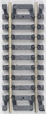 Atlas Model Railroad 823 HO Scale Straight Snap-Track(R) Nickel-Silver Rail -- 3" 7.6cm (Black Ties) pkg(4)