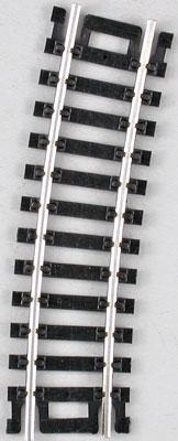 Atlas Model Railroad 832 HO Scale Code 100 Curved Snap-Track(R) Nickel-Silver Rail -- 1/2 Section, 15" Radius (Black Ties) pkg(4)