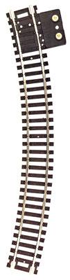 Atlas Model Railroad 845 HO Scale Terminal Section Snap-Track(R), Nickel-Silver Rail -- 18" Radius Curved, Black Ties