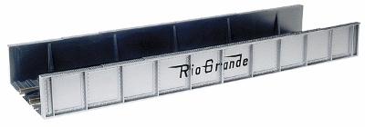 Atlas Model Railroad 892 HO Scale Decorated Plate Girder Bridge w/Code 100 Track -- Denver & Rio Grande Western (silver, black)