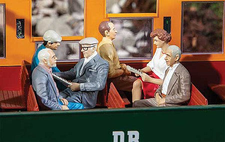 Pola 331503 G Scale Seated Passengers -- Set 2 pkg(6)