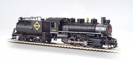 Bachmann 50712 HO Scale USRA 0-6-0 Switcher with Vanderbilt Tender - Standard DC -- Erie 116 (black, graphite)