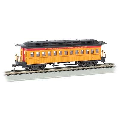 Bachmann 13406 HO Scale 1800 to 1860 Wood Coach - Ready to Run - Silver Series(R) -- Western & Atlantic