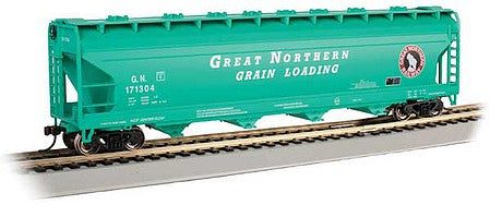 Bachmann 17509 HO Scale Silver Series(R) 56' ACF Center-Flow Covered Hopper - Ready to Run -- Great Northern #170304 (Glacier Green)