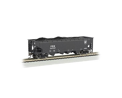 Bachmann 17603 HO Scale 40' Quad Hopper - Ready to Run - Silver Series(R) -- Pennsylvania Railroad #249907 (black)