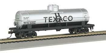 Bachmann 17828 HO Scale 40' Single-Dome Tank Car - Ready to Run - Silver Series(R) -- Texaco