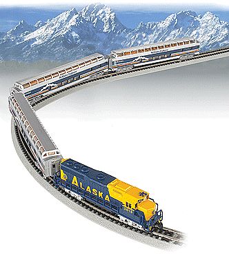 Bachmann 24023 N Scale McKinley Explorer Train Set -- Alaska Railroad