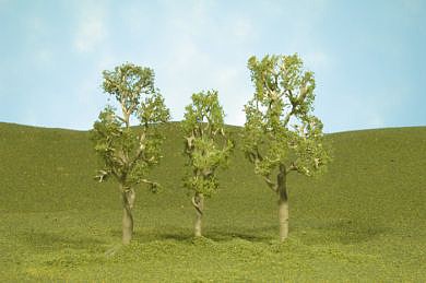 Bachmann 32010 HO Scale Aspen Trees - SceneScapes(TM) -- 3 to 4" 7.6 to 10.2cm pkg(3)