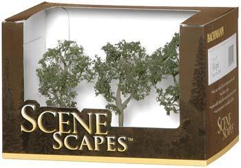 Bachmann 32011 HO Scale Maple Trees - SceneScapes(TM) -- 3 - 4" 7.6 - 10.2cm pkg(3)