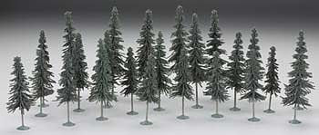 Bachmann 32158 All Scale Spruce Trees - SceneScapes(TM) -- 5 to 6" 12.7 to 15.2cm Tall pkg(24)