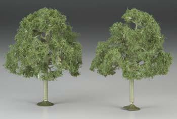 Bachmann 32207 O Scale SceneScapes(TM) Layout-Ready Trees -- Walnut Trees 5" pkg(2)