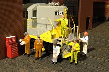 Bachmann 33163 O Scale SceneScapes(TM) -- Mechanics pkg(6)