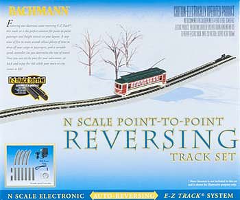 Bachmann 44847 N Scale Auto-Reversing System - E-Z Track(R) -- Nickel Silver Rail & Gray Roadbed