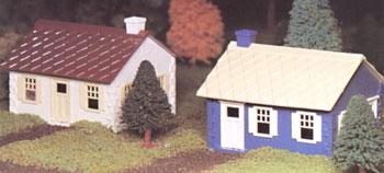 Bachmann 45608 O Scale Plasticville U.S.A.(R) Classic Kits -- Cape Cod House pkg(2)