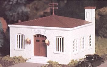 Bachmann 45609 O Scale Plasticville U.S.A.(R) Classic Kits -- Police Station w/Police Car