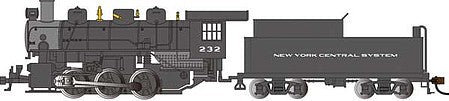 Bachmann 53802 HO Scale USRA 0-6-0 - WowSound(R) and DCC - Spectrum(R) -- New York Central 232 (black, graphite System Lettering)