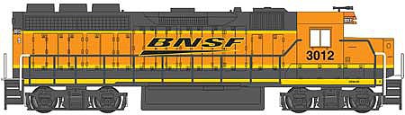 Bachmann 63532 HO Scale EMD GP40 - Standard DC -- Burlington Northern & Santa Fe #3012