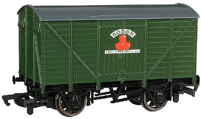 Bachmann 77012 HO Scale Ventilated Van - Ready to Run - Thomas & Friends(TM) -- Sodor Fruit & Vegetable Co. (green)