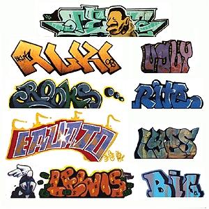 Blair Line 1245 N Scale Mega Set Modern "Tagger" Graffiti Decals -- #2 pkg(9)