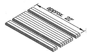 Blair Line 165 HO Scale Wood Grade Crossing -- Kit pkg(2)